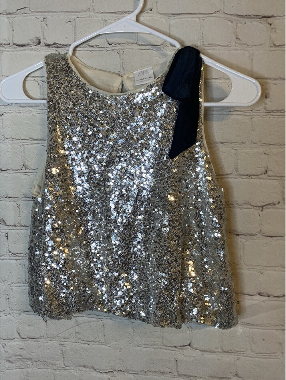 Zara Kids Sequin Club Party Dance Girls Night Tank Top Size 13